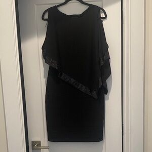 Adrianna Papell Black Asymmetrical Dress